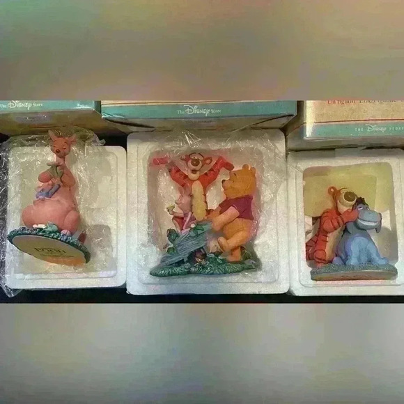 Disney Other - Vintage The Disney Store Simply Pooh Figurines NIB Lot of 3